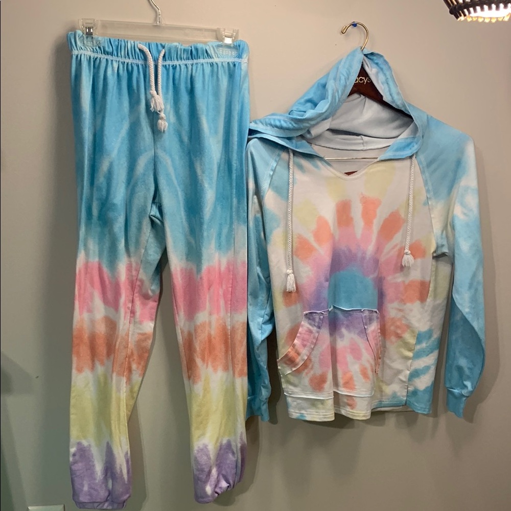 Tee and Jogger Pants PJ Set Loungewear Nightwear Sleepwear